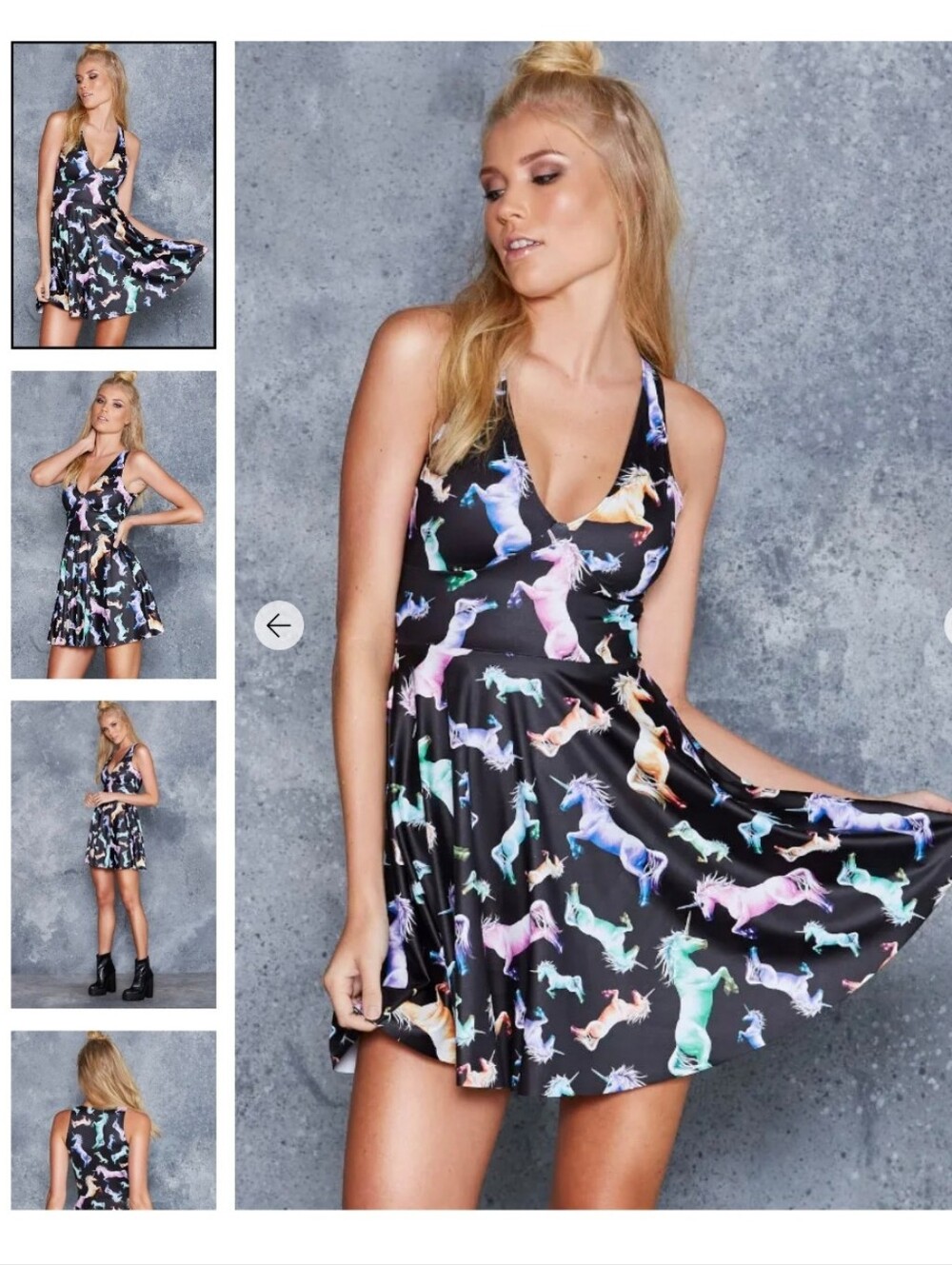 BlackMilk Cotton Candy Corn Marilyn Dress